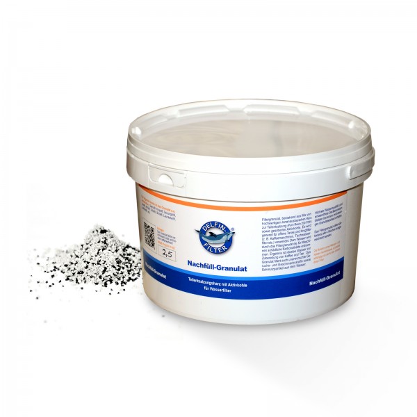 Refill granules, partial desalination resin with activated carbon 2.5 L
