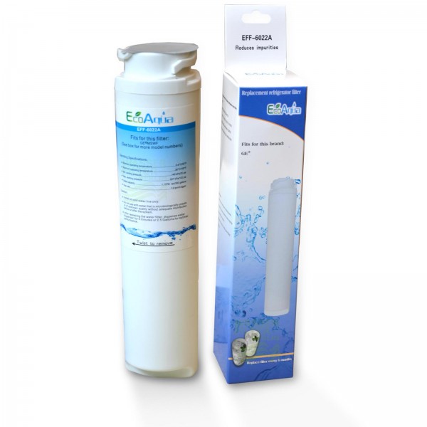 Kühlschrankfilter GE MSWF Wasserfilter kompatibel, Ecoaqua EFF-6022A