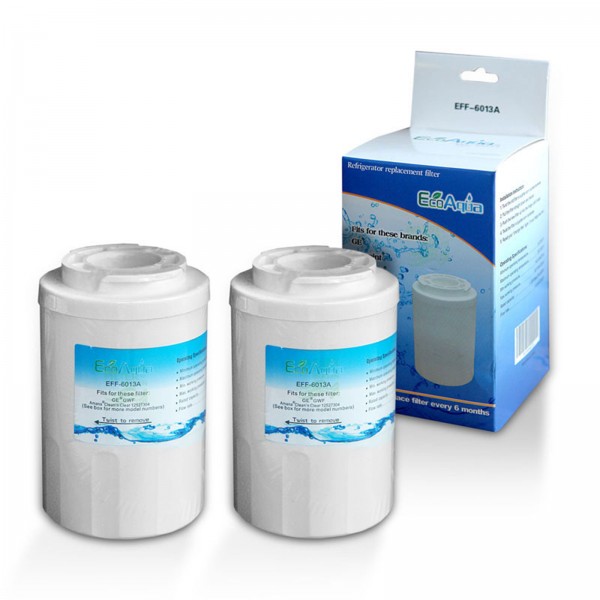 2x ECOPURE EFF-6013A Wasserfilter, kompatibel GE MWF Smartwater Kühlschrankfilter