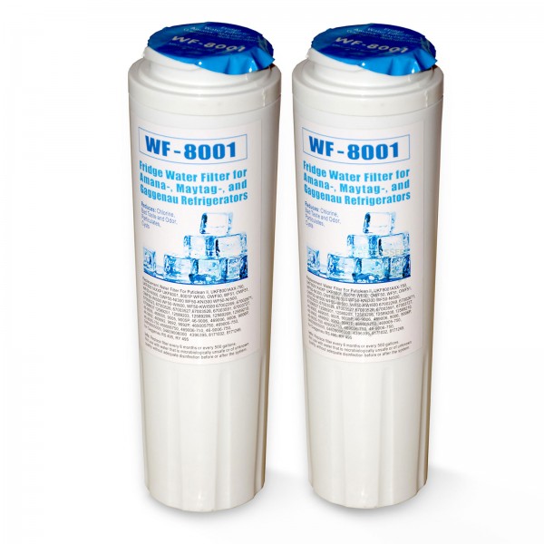 2x WF-8001 Wasserfilter, kompatibel Maytag UKF8001 Kühlschrankfilter