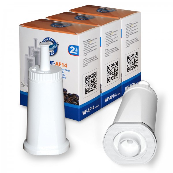 6x Sage Appliances BES008 SES875 SES880 compatible water filter, Delfin WF-AF14