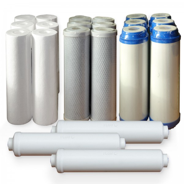 Replacement filter reverse osmosis osmosis for 3 years, SET 2
