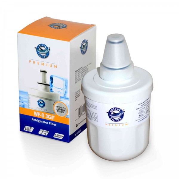 WF-S Water Filter Delfin 3G/F compatible with Samsung W6-63007, DA29-00003G, DA29-00003F Fridge Filter