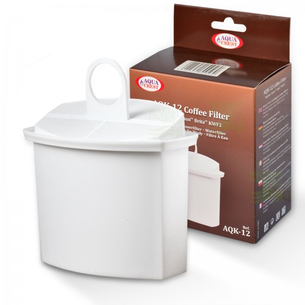Wasserfilter kompatibel mit Brita KWF2, für Braun Kaffeemaschinen
